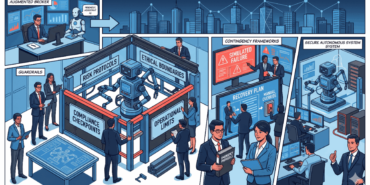 Beyond the ‘Augmented Broker’ Formulating Guardrails and Contingency Frameworks for Autonomous Tech