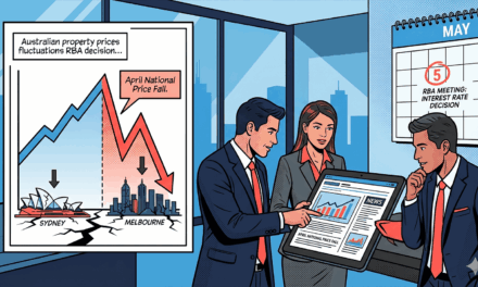 Sydney and Melbourne Crack: What April’s First National Price Fall Tells Brokers Before the May 5 RBA Decision