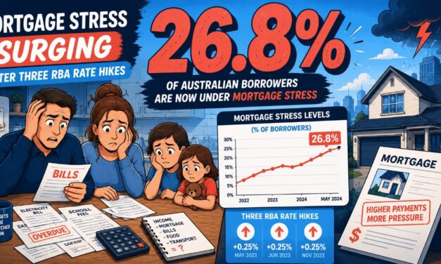 Mortgage Stress Surges to 26.8 Percent After Three RBA Rate Hikes What Brokers Must Do Now
