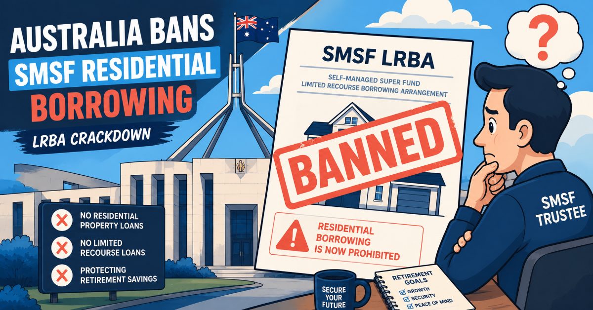SMSF Residential Borrowing Is Being Banned What Every Broker Needs to Know About the LRBA Crackdown