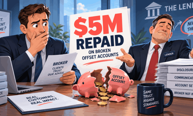 $55m Repaid on Broken Offset Accounts. In One ASIC Case Study the Lender Never Told the Broker
