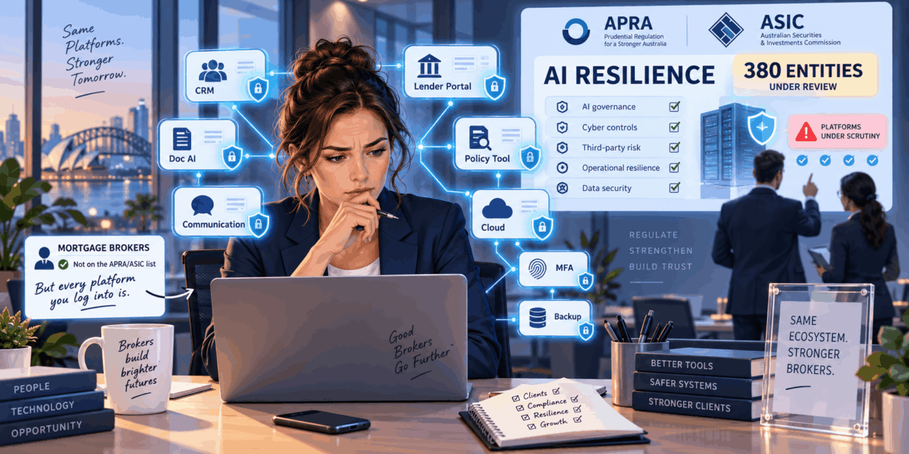 APRA and ASIC Asked 380 Entities to Prove Their AI Resilience. Brokers Aren’t on That List — But Every Platform You Log Into Is