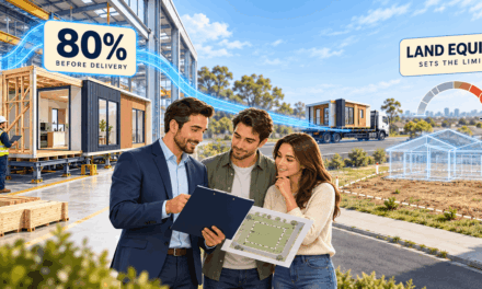 CommBank Will Release 80% of a Prefab Build Before It Reaches the Block. Land Equity Is What Actually Sets the Limit