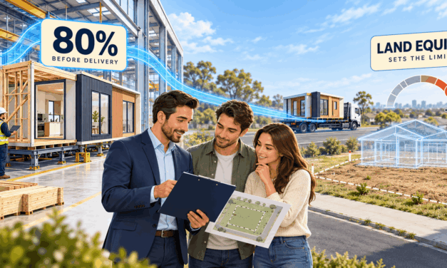 CommBank Will Release 80% of a Prefab Build Before It Reaches the Block. Land Equity Is What Actually Sets the Limit
