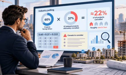 Five Industry Bodies Commissioned the Polling Behind ‘One in Four Projects Cancelled’. The Arithmetic and the Caveats Both Matter