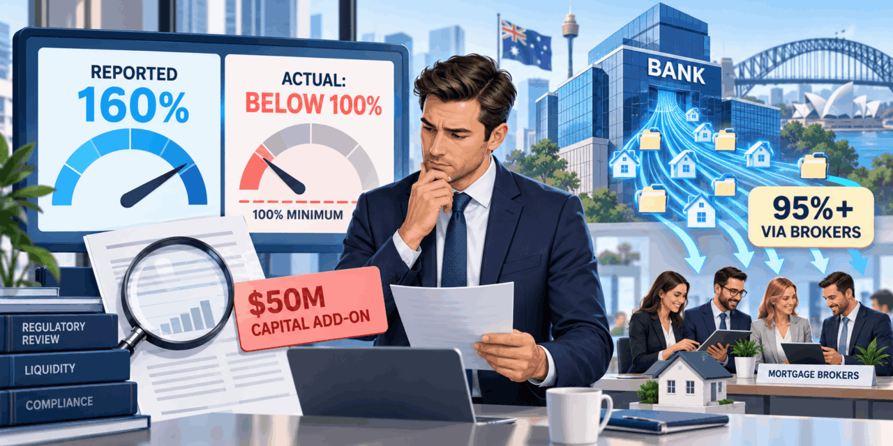 ING Reported a 160% Liquidity Ratio. APRA Says the Real One Dipped Below 100%. It Writes More Than 95% of Its Book Through You