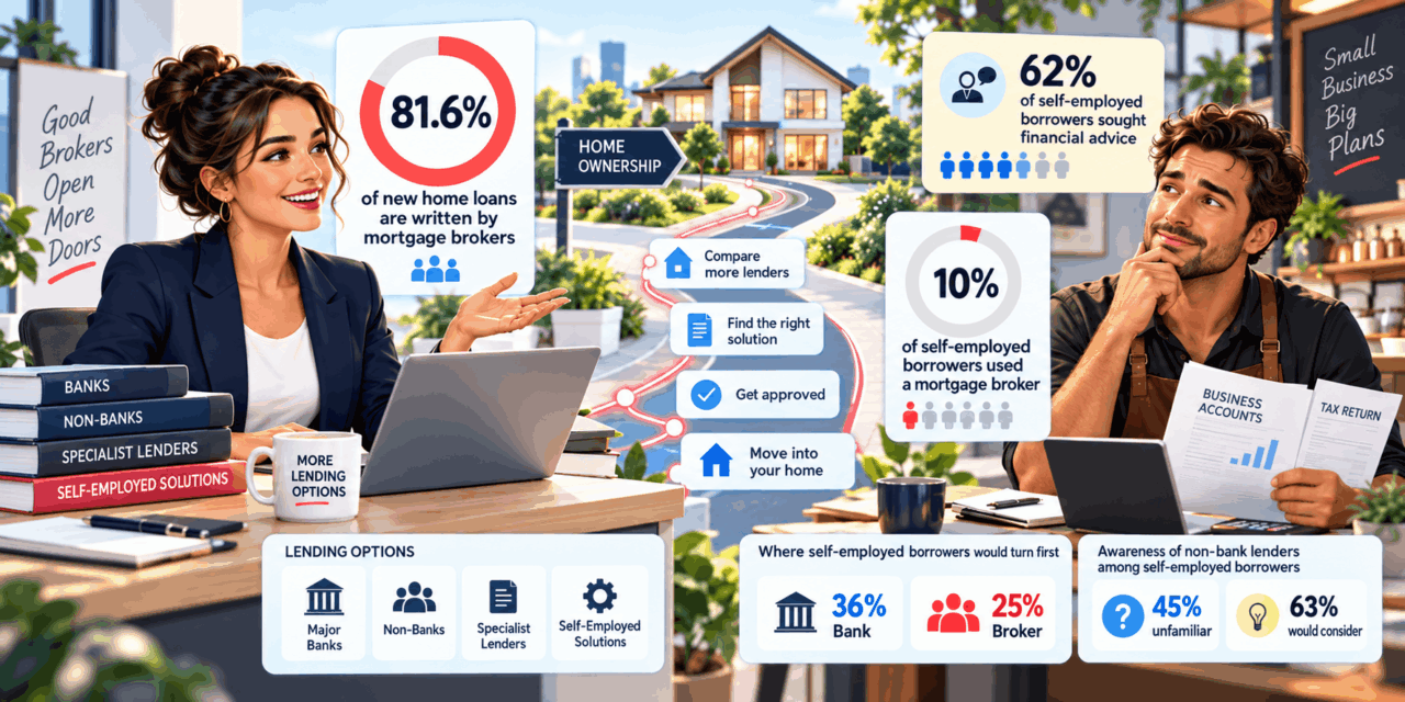 The Broker Channel Writes 81.6% of New Home Loans. Bluestone’s Survey Found 10% of Self-Employed Borrowers Used One