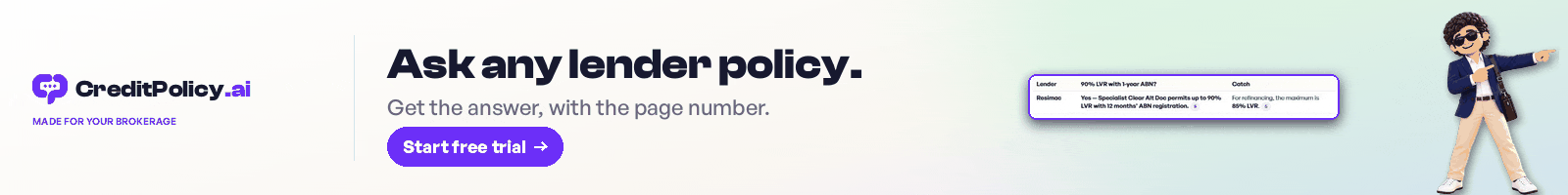 CreditPolicy.ai: lender policy, servicing and client portals for Australian brokers
