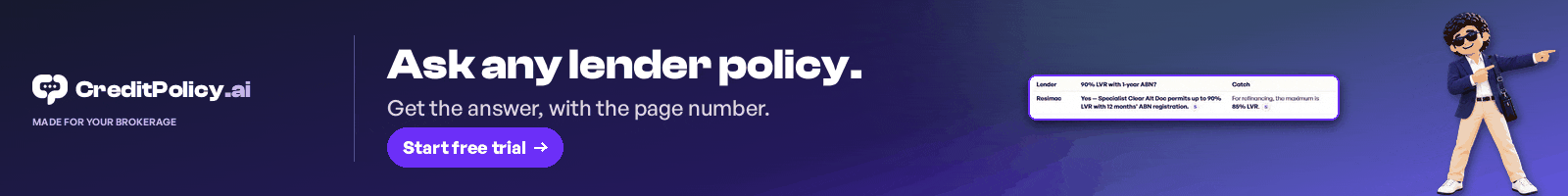 CreditPolicy.ai: lender policy, servicing and client portals for Australian brokers