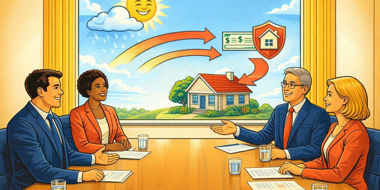 Nine Mutual Banks Modelled Climate Risk. The Risk They Found Was Borrower Income — and the Insurance Line on Your Files