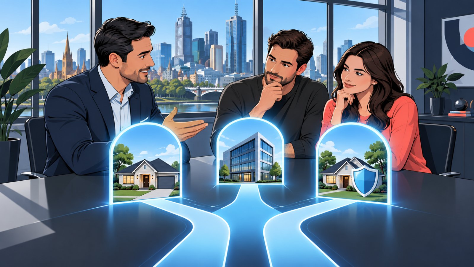 Investors and their broker weighing up personal, company and trust ownership