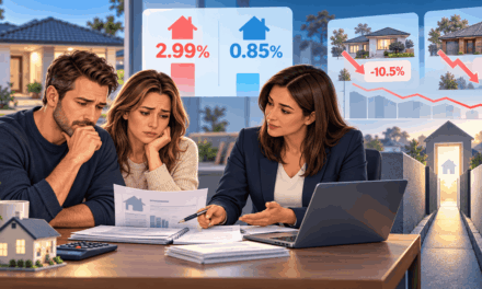 Pakenham Hit 2.99% Arrears Against a 0.85% National Rate. In Two of the Worst Postcodes Values Fell 10.5% and 13% — and That Narrows the Refinance Exit