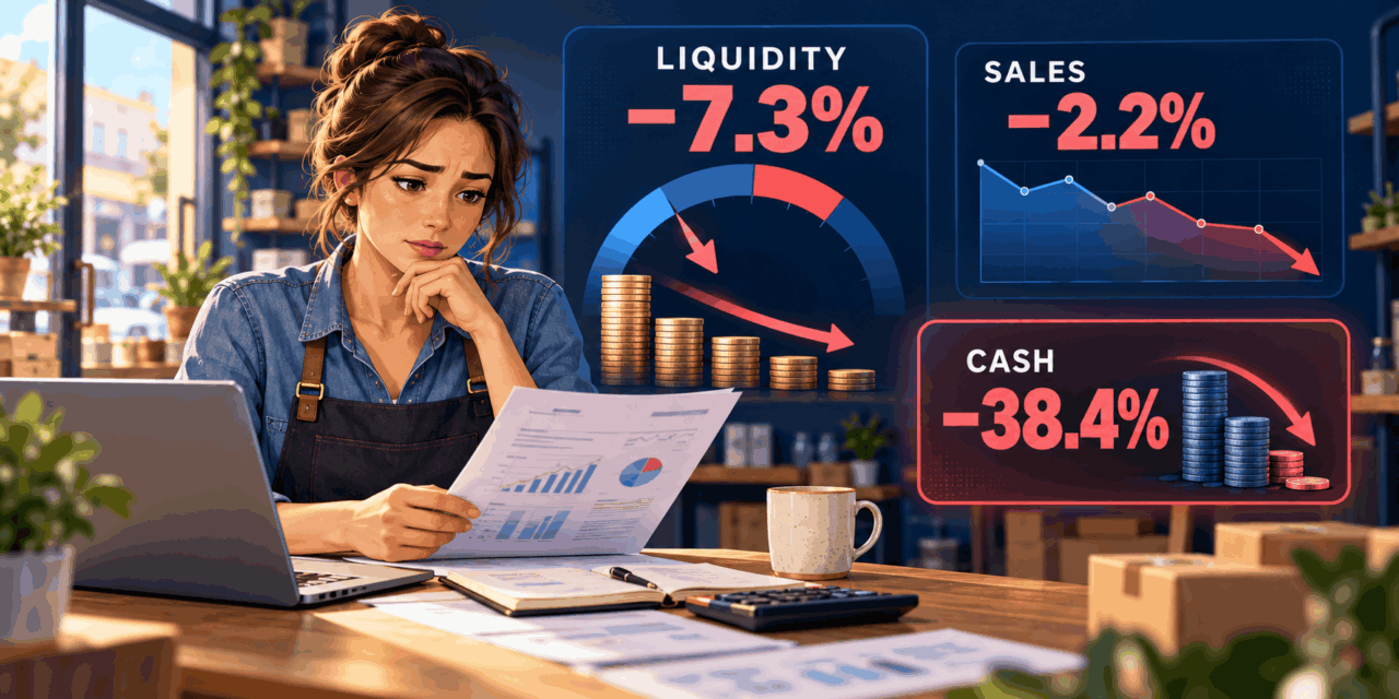 SME Liquidity Fell 7.3% While Sales Fell 2.2%. The Second-Strongest Industry on Shift’s New Index Lost 38.4% of Its Cash