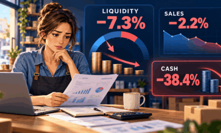 SME Liquidity Fell 7.3% While Sales Fell 2.2%. The Second-Strongest Industry on Shift’s New Index Lost 38.4% of Its Cash