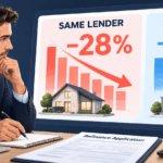 Same-Lender Refinancing Fell 28% — More Than Three Times the 8.8% Fall in Switching. The Steepest Drop in the Release Was the Easier Option