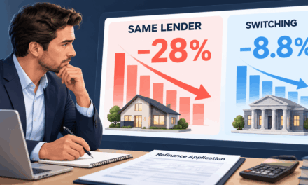 Same-Lender Refinancing Fell 28% — More Than Three Times the 8.8% Fall in Switching. The Steepest Drop in the Release Was the Easier Option