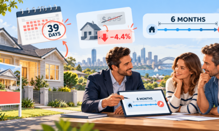 The Median Capital-City Home Takes 39 Days to Sell, Up From 23, and Sells 4.4% Under Asking. One Bridging Term on Your Panel Is Six Months