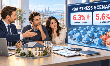 The RBA Modelled 6.3% Unemployment and a 5.6% Cash Rate. About 5% of Mortgagors Fail It — and Under 1% Carry All Three Triggers