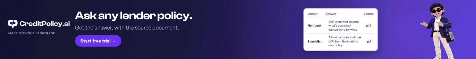 CreditPolicy.ai: lender policy, servicing and client portals for Australian brokers