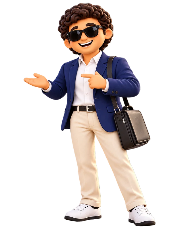 Jack, the CreditPolicy.ai mascot, pointing